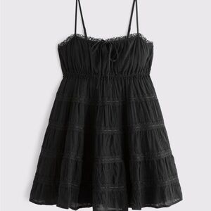 BRAND NEW Abercrombie & Fitch Lace Tie-Front Mini Dress
